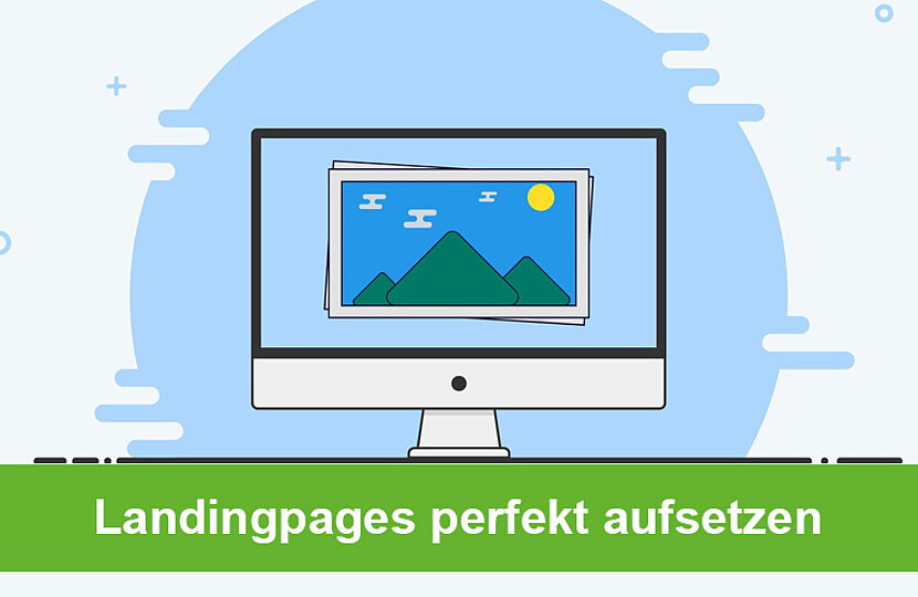 Ein Mac-Bildschirm im Comic-Look mit einer grünen Bauchbinde