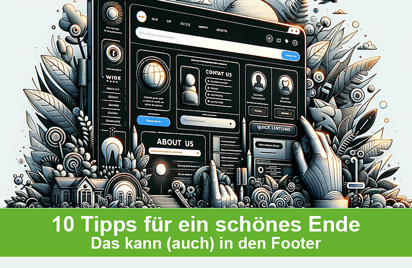 Das kann in den Footer