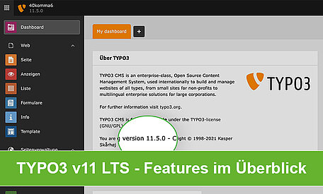 TYPO3 v11 LTS - Features im Überblick