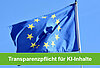 Eine Flagge der Europäischen Union vor einem blauen Himmel