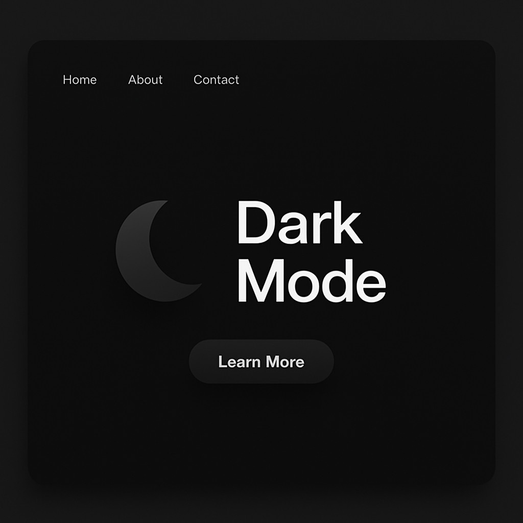 Praxisbeispiel vom Dark Mode im Webdesign Praxisbeispiel vom Dark Mode im Webdesign