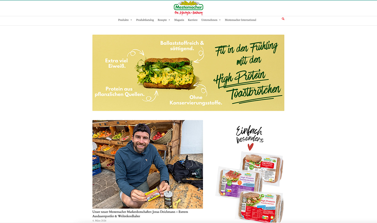 Website Screenshot Mestemacher