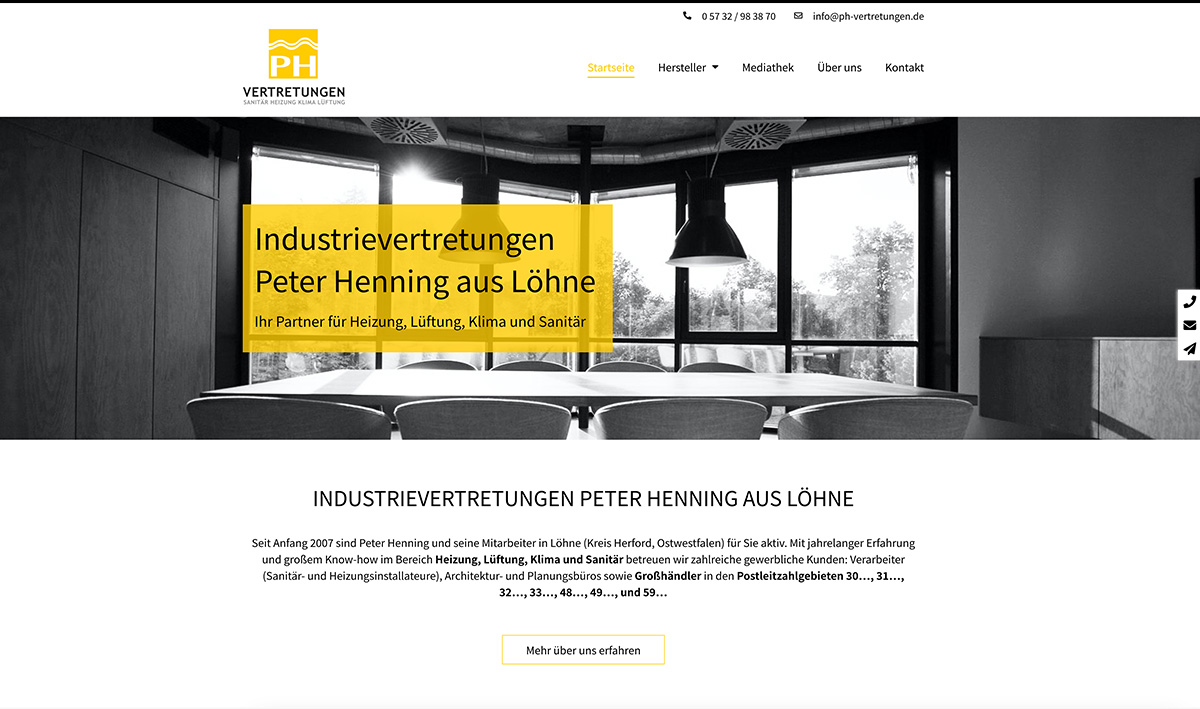 Screenshot Website PH Vertretungen